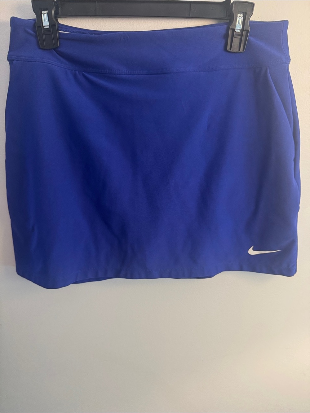 Nike Women’s Blue Athletic Skort with White Swoosh